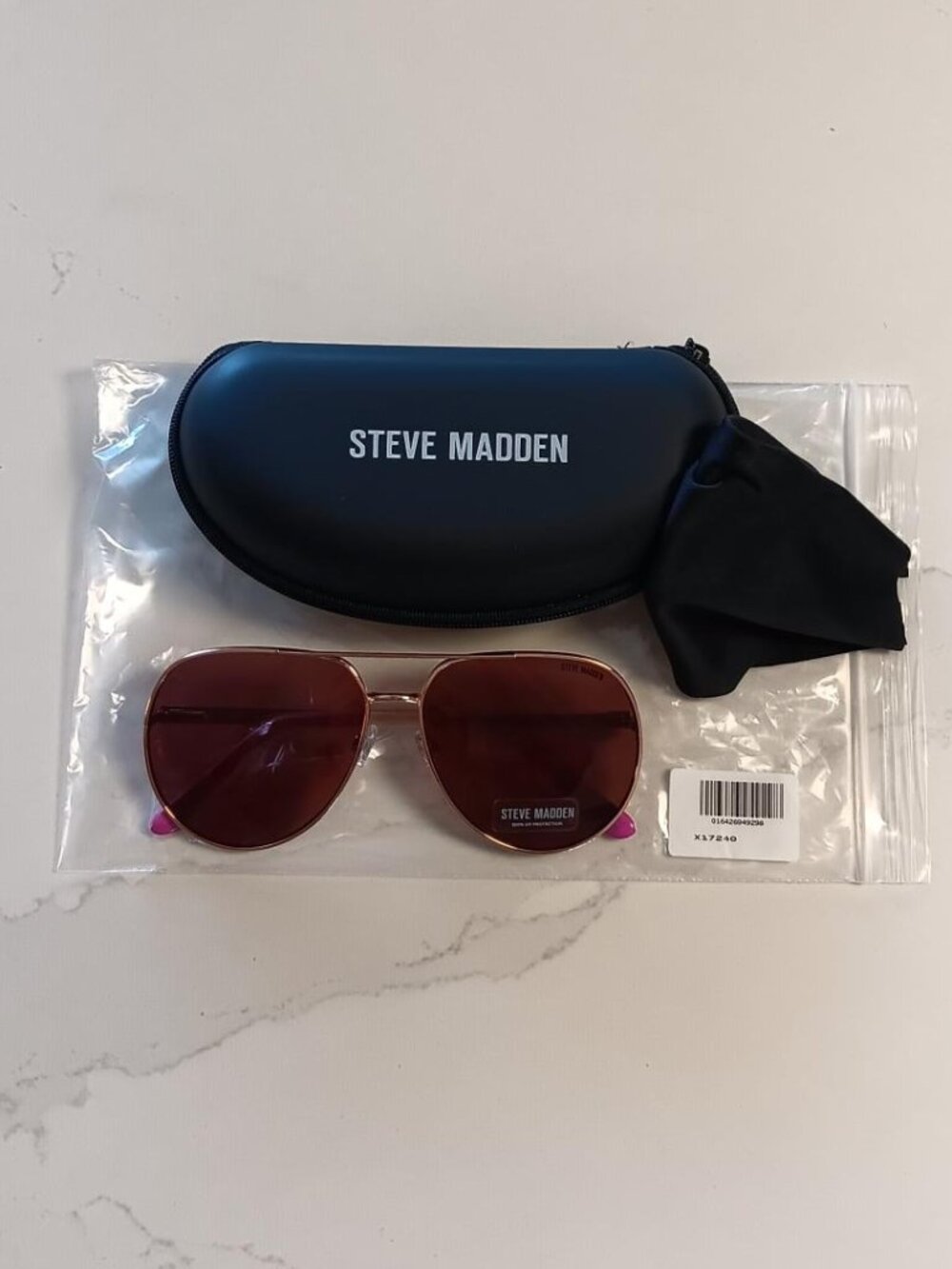 STEVE MADDEN Sunglasses Aviators Pink NEW